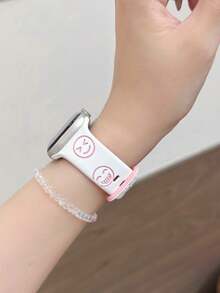 1 Stück Jungen & Mädchen Uhrenarmband kompatibel mit AppleWatch Series SE/1/2/3/4/5/6/7/8/9/10/11 Ultra 40mm 41mm 42mm 44mm 45mm 49mm alle Größen, weich & bequem, einfach zu tragen modisches Smartwatch Ersatzarmband, modisches Smartwatch Zubehör, Schulanfang Saison - Verschiedenfarbig - Übersicht 10