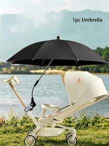 Payung Matahari Stroller UPF 50+ yang Dapat Diputar 360° dengan Pegangan Penjepit Lengan Fleksibel, Perlengkapan Pelindung Matahari Musim Panas untuk Stroller, Sepeda, Kursi Roda, Payung Pantai, Cocok untuk Berkemah, Memancing, Kursi Luar Ruangan - A - View 2