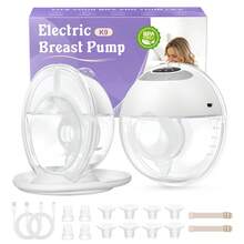 This Quiet, Hands-Free Electric Breast Pump Is Leak-Proof And Backflow-Proof. It Is Freestanding, Easy To Transport, And Offers 4 Modes And 12 Adjustable Suction Levels. - Light Grey - View 13