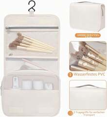 8er-Set Packwürfel in verschiedenen Größen Reiseorganizer für Handgepäck & Koffer Farbe Beige - Übersicht 3