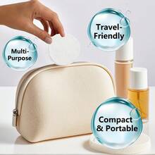 8/20 Round Facial Cleansing Sponges, Compact Cleansing Sponges, Specially Designed For Makeup Removal, Exfoliation, And Cleaning, Perfect For Travel Cleaning Use - A - View 3