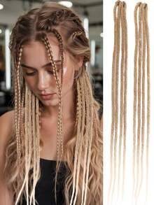 Synthetic BB Clip Dreadlock Hair Extensions Dreadlock Extensions Hip-Hop Ombre Hair Extensions, African Tribe Style - Multicolor - View 11