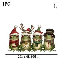 1/2/3pcs Christmas Frog Pattern Heat Transfer Stickers, Suitable For T-Shirt Making, Pillow Decoration, Multi-Color Durable Washable Vinyl Material, Suitable For Backpacks, Pillows, Pants, Sofas, Anti-Fading T-Shirt Printing Stickers - Multicolor - View 12