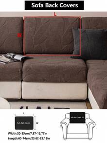 1 pezzo Coprisedia elastico antiscivolo con copertura completa, coprisedia universale per tutte le stagioni, coprisedia in tessuto ispessito, lavabile in lavatrice, antipolvere, antimacchia, decorazione per la casa, adatto agli animali domestici, copertura protettiva, decorazione fresca per la stanza, coprisedia regolabile per divani ad angolo, adatto per camera da letto, ufficio, soggiorno, divani combinati e a L, e coprisedia da 1234 posti - Caffè Marrone - Visualizzare 13