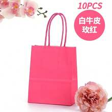 1 pieza Bolsa de papel de regalo colorida, Día de San Valentín - multicolor - Ver 29
