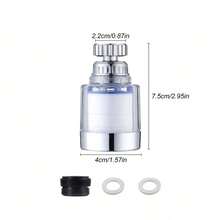 1 buah Filter Keran Kamar Mandi, Filter Keran, Pemurni Filter Keran Putar, Filter Air Wastafel Dapur untuk Menghilangkan Klorin, Fluorida, Logam Berat, dan Air Sadah dari Dapur dan Kamar Mandi Rumah - Filter Aerator - View 13