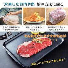 解凍プレート 急速解凍 プレート 解凍皿 アルミ合金 シートまな板 ブロッコリー 自然解凍 置くだけ 急速 解凍 解凍トレイ 肉解凍プレート 自然解凍まな板 業務用 - ブラック - チェックする 11
