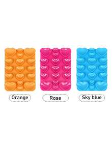 Silicone Suction Cup Phone Holder, 17pcs Silicone Single-Sided Heart-Shaped Suction Cups, Non-Adhesive Grip Design, Reusable Phone Stand, Suitable For Makeup, Fitness Display, Car And Kitchen Use. Free Attachment, Easy Adsorption On Smooth Surfaces, Single-Sided Suction Cup Design, One-Touch Attachment, No Residue - Multicolor - View 24