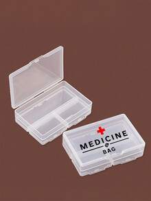 Multi-Compartment Double-Sided Pill Storage Box, Portable Mini Pill Box, Transparent PP Plastic Divided Storage Box, Multi-Function Storage Box Suitable For Jewelry, Beads, Stationery, Hardware Fasteners, Fishing Tackle Accessories, Small Parts Organizer, Suitable For Travel, Home, Office Use - Multicolor - View 9