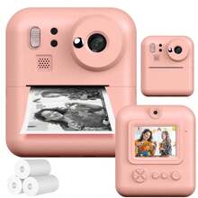 Kamera Digital Cetak Instan HD 1080P Baru, Dilengkapi Kertas Cetak dan Kartu Memori 32G, Kamera HD Ganda, Sempurna untuk Perekaman Video dan Fotografi, Cocok untuk Remaja dan Pemula, Hadiah Ideal untuk Anak Laki-laki dan Perempuan. - MultiWarna - View 12