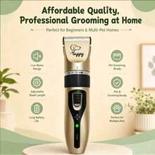 Dog Clippers Grooming Kit For Dogs Cats Pets | Low Noise, Rechargeable Cordless, Long Battery Life, Simple For Beginners, 4 Guide Combs, Removable & Rinsable Blade - Multicolor - View 1