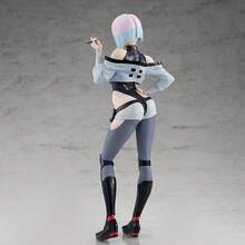 Cyberpunk Anime Girl Figurine, Mechanical Style Collectible Head Model With Neon Tech Design, Cute Sweet Exquisite Statue Suitable For Desktop Display And Car Dashboard Decoration, Futuristic Unique Gift For Tech Aesthetic Collectors, Suitable For Ages 15 And Above - Multicolor - View 9