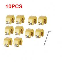 5/10pcs Aluminum Alloy Window Lock Limiter, Sliding Door Window Restrictor, Sliding Curtain Stop Child Safety Lock C-Type Window Lock, Sliding Door Window Metal Safety Clip, Anti-Theft Positioning Stopper - Multicolor - View 13