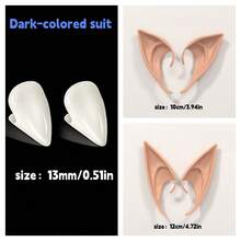 Halloween Realistic Latex Elf Ears Cosplay Prop Party Costume Vampire Fangs Anime Accessory - White - View 15