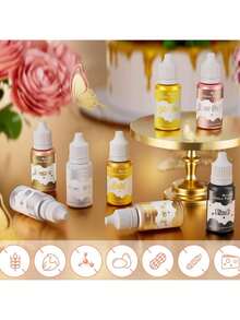 多色烘焙調色組－DIY烘焙裝飾液體色素、裝飾用調色劑、肥皂調色劑、多用途鮮豔色素 - 1套 - 查看 14