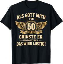 Lokale Lager,Marque,50th Birthday Man Woman 50 Years 1976 Decorative Funny Gift T-Shirt - 黑色 - 查看 2