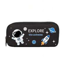 Carton Astronaut Large Capacity Easy Japanese Pencil Case New Stationery Box Pencil Case Storage Bag. Multifunctional Stationery Bag, Stationery Pencils And Pens Marker Storage Bag, Marker Box, Pen Box, Beauty Cosmetic Bag,Back To School Pen Bag - Multicolor - View 11