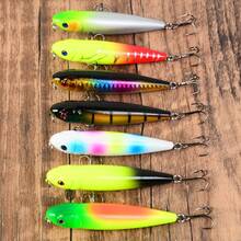 Lure Pencil Micro Zig-Zag Dog Floating Minnow Surface Water Lure For Stream Fishing Amur River White Fish And Crucian Carp - Multicolor - View 1