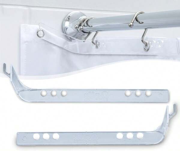 SlipX Solutions No Mess Splash Guard For Shower &Amp; Bathtub Curtain Liners | Bath Accessories To Keep Water Where It Belongs For A Non-Slip Bathroom Floor | Adhesive Free, Easy To Attach | 2 Per Pack