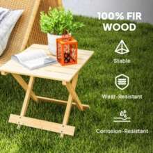 Wooden Foldable Outdoor Coffee Table - T0001-01-13512 - View 7
