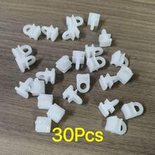 20/30/60pcs Curtain Track Gliders, Nano Silent Square Track Sliders, Plastic Curtain Hooks, Suitable For Square Curtain Tracks, Replacement Sliding Carriers - C-multicolor - View 9