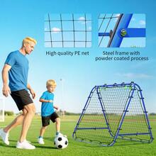 Double Sided Football Rebounder Net, Football Rebound Goal With Five Adjustable Angles, Blue - T0001-01-303 - View 7