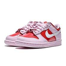 Nike Dunk Valentine's Day Comfortable Fit GS Low-Top Sneakers Pink - Pink - View 3