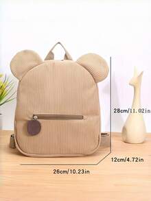 1pc Mini Back To School Personalized Customized Backpack, Casual Cute Cartoon Pony Theme Print, Zipper Closure Nylon Material, Adjustable Shoulder Straps, Hand-Carry, Suitable For School, Shopping, Daily Outings, Outdoor Trips. Birthday Gift. - Multicolor - View 11