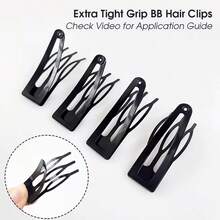 10pcs Hidden Three-Prong Snap Hair Clips, Crown Fluffy Root Lift Hair Clips, Bangs And Loose Hair Side Clips - Multicolor - View 7
