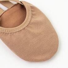 Wuyuan Canvas Ballet Shoes With Half Sole, High Elastic Canvas Material, Gymnastics & Dance Shoes - Coffee Brown - View 5