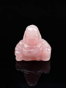 天然水晶迷你笑佛雕像，手工雕刻原石手持飾品，桌面裝飾，家居裝飾禮物 - 小佛 - 查看 20
