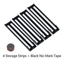 No-Drill Self-Adhesive Coffee Capsule Storage Rack, 4pcs Wall-Mounted Vertical Capsule Storage Strips, Can Be Attached To Coffee Corner, Coffee Machine Side, Cabinet Door, Removable And Reusable - Watermelon Pink - View 11