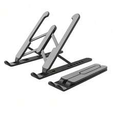 1pc Portable Laptop Desktop Stand, Adjustable Laptop Riser ABS+Silicone Material, Foldable Portable Laptop Stand, Ventilated Heat Dissipation Laptop Stand, Suitable For 10-15.6 Inch Laptops - View 10