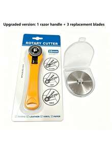 Professional 28mm Rotary Cutter With Retractable Blade And Hanging Hole Handle, Suitable For Fabric, Paper, Plastic And Leather - Upgraded Rotary Cutter/replacement Cutter Head - View 8