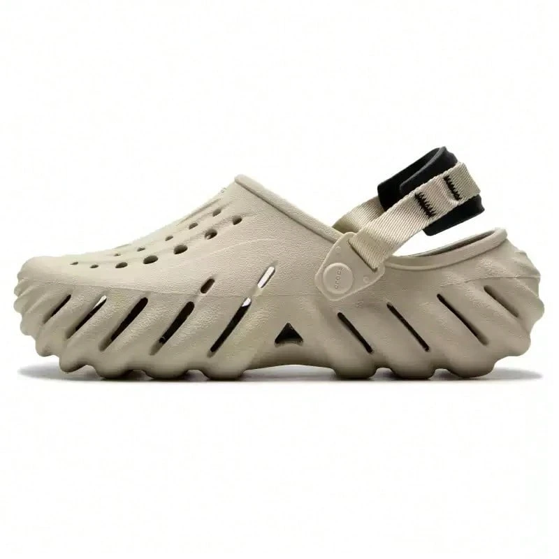 Crocs 鏤空洞洞鞋 Echo Clog EVA 透氣穿孔洞洞鞋 中性款 207937-2YJ - 207937-2YJ - 查看 1