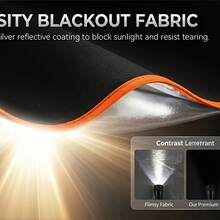 1pc Car Windshield Sun Shade, High-Density Light-Blocking Fabric Effectively Reduces Temperature, Rotatable And Foldable Compact Storage, Universal Fit For Most Car Models, Summer Essential - Random - View 6