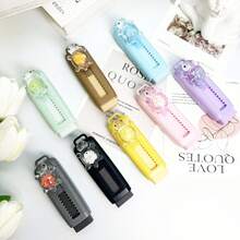 1套2入可愛小烏龜系列伸縮橡皮擦 卡通創意文具用品 學生獎勵伸縮橡皮擦 [隨機顏色] - 彩色 - 查看 3