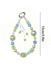 1 buah Liontin Kristal Mutiara Air Tawar Berlapis Ganda, Liontin Bintang Berlian Imitasi Berkilau Seperti Peri, Liontin Tas Anti-Hilang, Rantai Ponsel, Dekorasi Dompet - MultiWarna - View 5