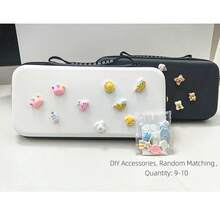 DIY Customizable Random Pattern Switch 2/Switch OLED/Switch NS Storage Bag, With Detachable Cute Resin Pendant, Hard EVA Shockproof Portable Travel Protective Storage Bag, Detachable Decorative Parts Leave No Marks And Do Not Scratch The Shell - View 5