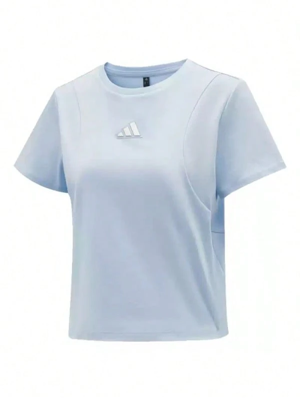 Adidas Kaos Lengan Pendek Kasual Sporty MT SS Musim Panas Terbaru - Biru muda - View 1