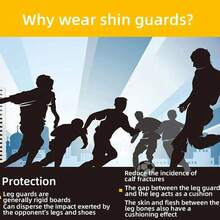 Double Layer Breathable Elastic Football Shin Guard Socks With Mesh Reinforced Pocket - Multicolor - View 7