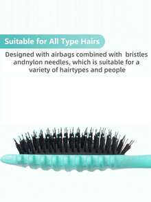 1pc Newly Upgraded Curling Hair Styling Comb, Specially Designed Curling Hair Comb, Suitable For Men And Women, Can Shape And Style Curly Hair, Reduce Pulling And Hair Separation. - Multicolor - View 8