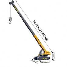 Construction Vehicle, Toy Crane, - Mustard Yellow - View 5