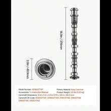 Engine Camshaft, 05184377AF 05184377AH 5184377AD 5184377AE 5184377AF 5184377AG Cam Replacement, Work With 2011-2015  Grand Cherokee, 2011-2019 Dodge Journey, 3.6L V6-XY681504 - Multicolor - View 7