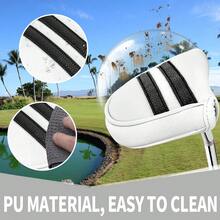 Funda de Cabeza de Palo de Golf Minimalista de Doble Polo, Funda de Cabeza de Putter de Golf, Funda de Putter de Diseñador, Material de PU Bordado Premium, Adecuada para Palos de Golf, Excelente Opción de Regalo - Multicolor - Ver 6
