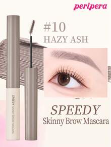 Peripera K-Beauty SPEEDY SKINNY 眉彩膏，眉毛造型凝膠，超細刷頭，輕鬆打造精緻眉妝，防水、持久且防暈染，眉毛造型液，眉毛填充，豐盈眉毛凝膠 - #10 HAZY ASH - 查看 1