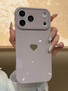 可愛柔軟 TPU 材質全包覆手機殼，創新設計附加高邊緣與愛心 Logo，可愛圖案手機殼，相容 iPhone 17 Pro Max、16 Pro Max、15 Pro Max、17 Pro、16 Pro、15 Pro、14 Pro、17、16、15、14、13、12 - 紫 - 查看 8