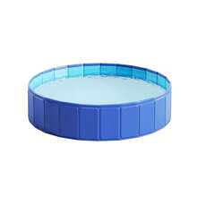 1 cái bể bơi bơm hơi di động cỡ lớn, chất liệu PVC, bộ đa năng dùng trong nhà/ngoài trời, phù hợp cho gia đình và tiệc tùng, lý tưởng để tắm, tắm cho thú cưng và chơi dưới nước - Bể bơi gấp gọn hình tròn - Xem 4