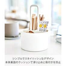 シュガー ＆ ミルク オーガナイザー ブラック W11×D11×H17cm タワー tower 砂糖 マドラー 収納ケース コーヒー 卓上 ハンドル付き 10808 - ホワイト + W11*D11*H17cm - チェックする 7
