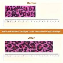 6 Rolls Assorted Colors Pet Self-Adhesive Bandages, Breathable Non-Woven Fabric Adhesive Tape, For Pet Paws And Legs Support, Easy To Tear, No Residue - Multicolor - View 6